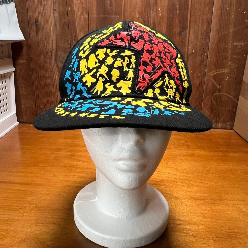 Disney Snapback Hat Mens OSFM Black 100th Anniversary Character Silhouette Star